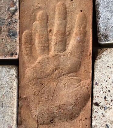 A ghostly hand from a bygone era sending a message into the future. Who was this person?
